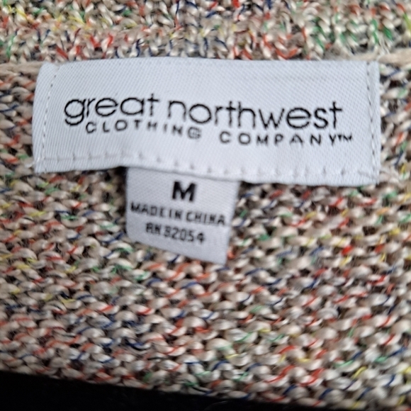 Great Northwest Clothing Co.  Zip Up Sweater   Size M - Picture 5 of 5